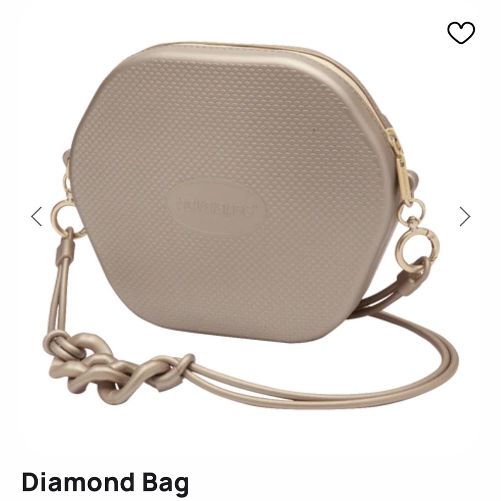 Havaianas  Diamond Crossbody Bag in Champagne NWT